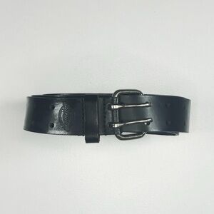 Dickies Goth Grunge Black Leather Belt